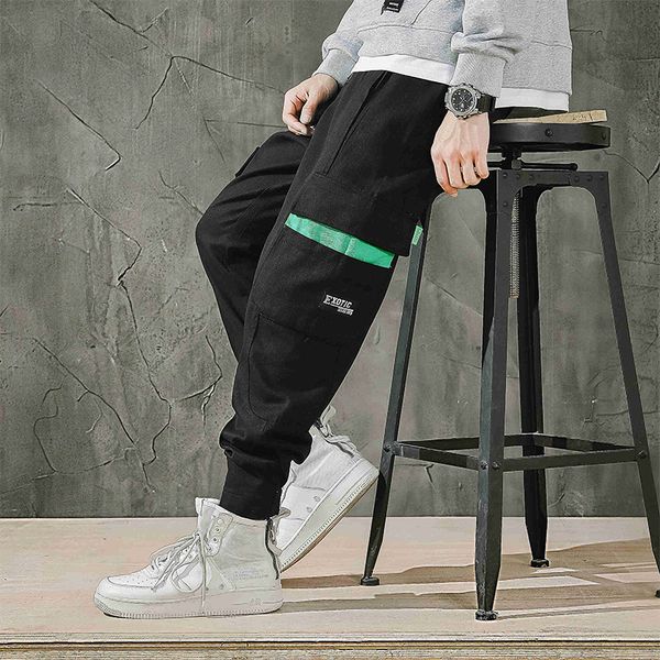 

y1351 black trousers pants joggers streetwear men 2021 sweatpants male winter japanese mens cargo vtqnu
