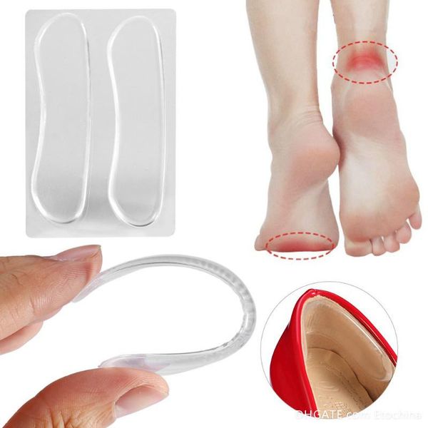 

silicone gel heel cushion protector relief gel self-adhesive shoe insoles anti-slip pad insole foot care prevent blisters cuts