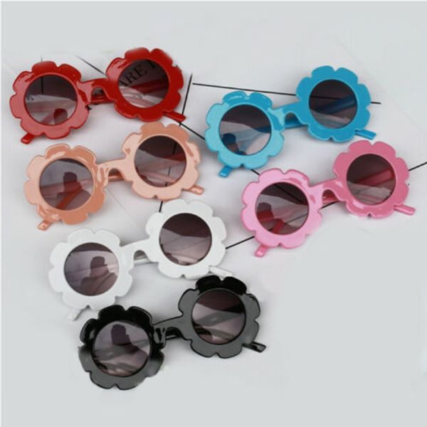 

stylish kids boys girls children retro round uv400 sunglasses goggles fashion baby sunglasses, Slivery;white