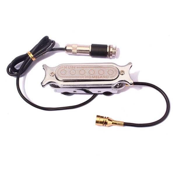 

electromagnetic dual coil pickup with microphone metal acoustic guitar part