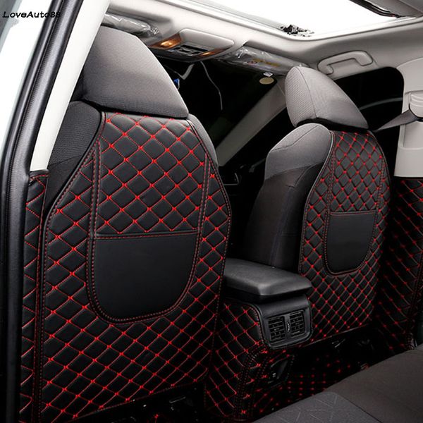 

car all inclusive rear seat anti-kick pad rear backrest seats cover b pillar protective mat for rav4 rav-4 2019 2020