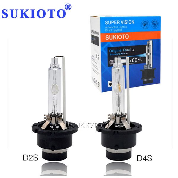 

sukioto 55w d2s hid xenon bulb d4s 4300k 5000k 8000k 6000k 35w 55w d2r d4r car headlight bulb for d2s d4s hid ballast kit