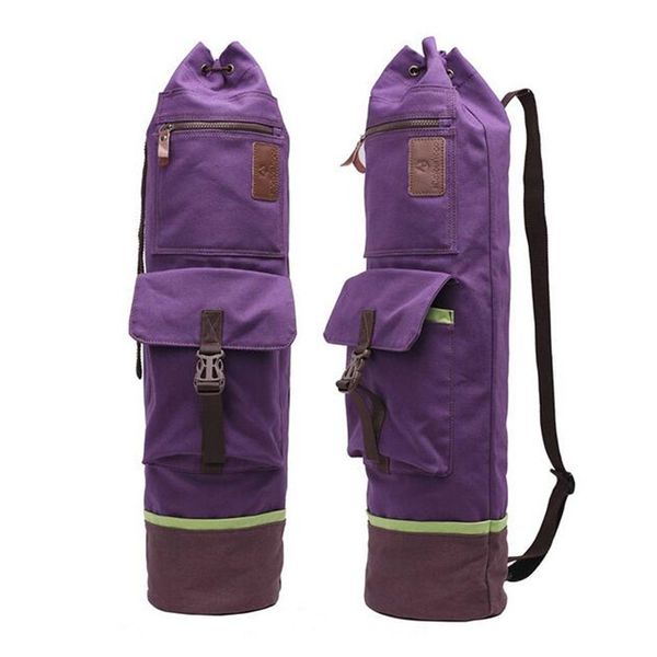 

canvas yoga bag large capacity waterproof sports bags pilates bag men women fitness backpack sports gym pack yoga mats 72*16