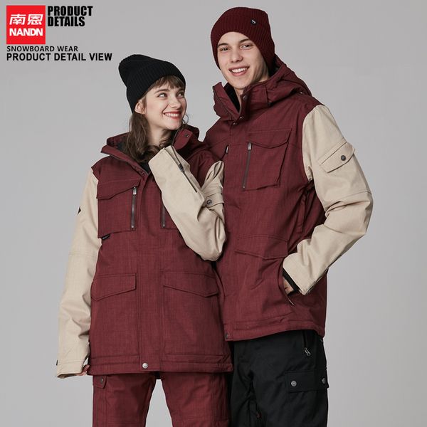 

ski jacket windbreak waterproof warm and breathable snowboarding for men and women