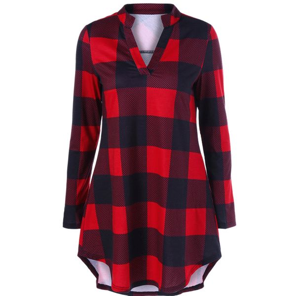 

ladies plus size harajuku summer v-neck plaid printed short sleeve shirt women blouse fashion shirts woman tee female shirt, White