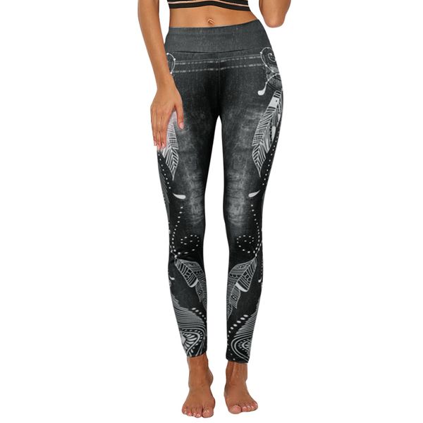 

2019 women high waist 3d jeans withside pocket trousers autumn winter fitness pants print leggings plus size outwears, Blue