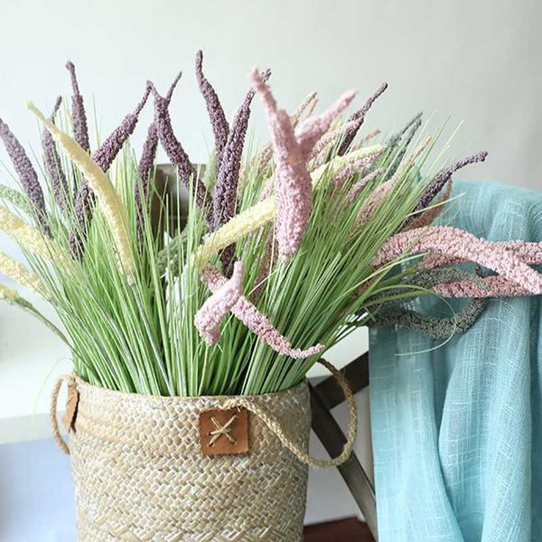 

decorations onion grass gu sui grains artificial plants wedding party home deskgreenery decoration six color