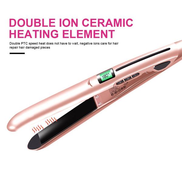 

2 in 1 portable hair straightener hair curler tool lcd hair care and styling with ceramic tourmaline ionic styling accessories