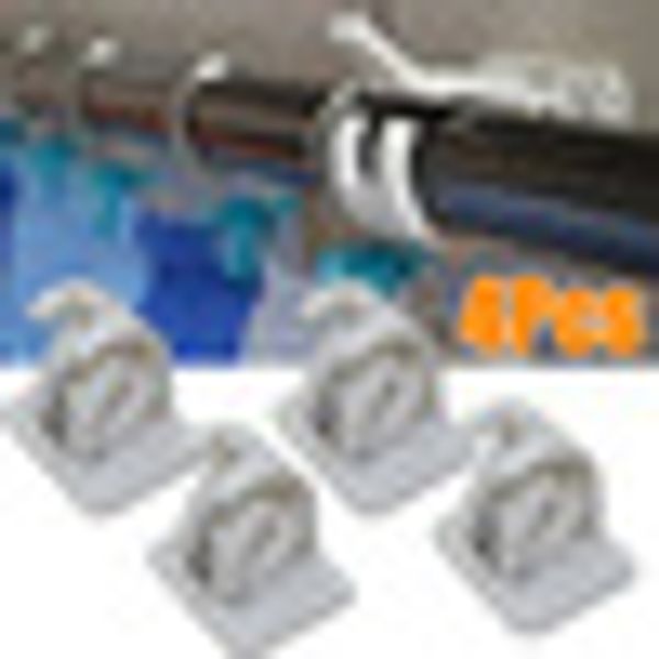 

4 pcs white plastic curtain rods bracket hangers 45*42*32mm its for flat surface