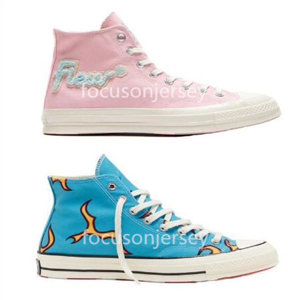 

гольф le fleur x chuck 70 синель пламя привет мужчины женщины звезда skateborad обувь glf 1970-х годов высокий розовый синий холст дизайнеры, Black
