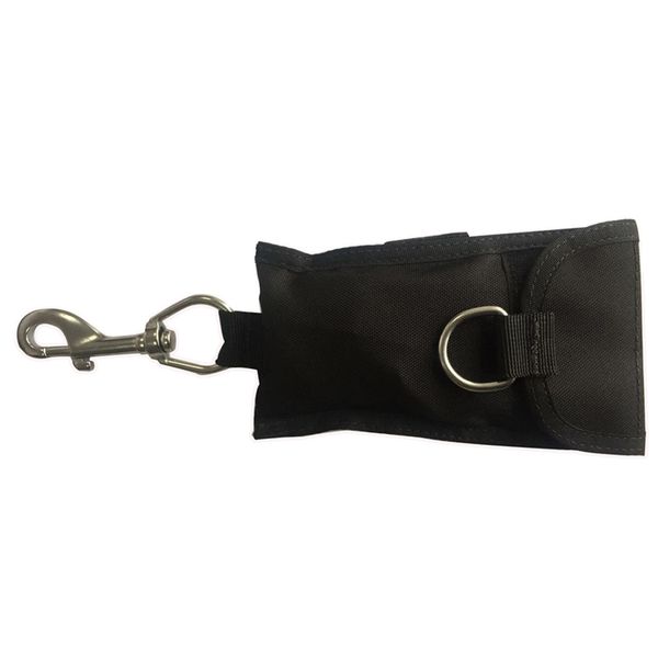 

scuba diving reef drift hook with 110cm webbing strap, 316 stainless steel swivel eye clip bolt snap, storage bag - select colors