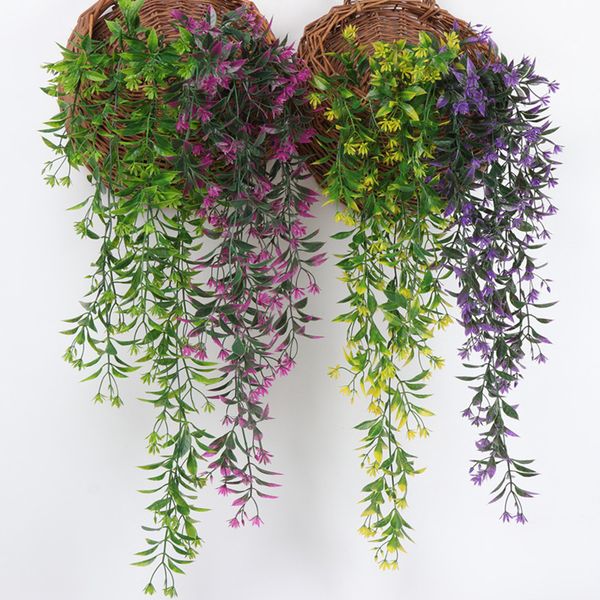 

78cm fake vine willow rattan flowers artificial hanging flower plant artificial hanging plant for home garden wall decoration
