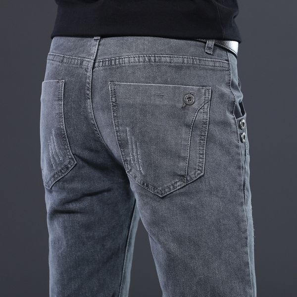 

men's jeans 2021 men classical jean straight leg male casual pants plus size 28-38 cotton denim trousers ropa hombre, Blue