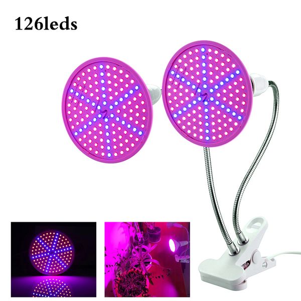 

126 светодиодов светодиодные огни растут полный спектр фитолампы фито лампа e27 фито-лампа для комнатных цветов овощей шатер коробке завод ф