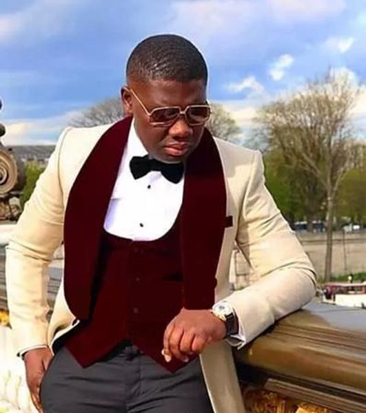 

champagne tuxedos groom wedding men suits mens wedding suits tuxedo costumes de smoking pour hommes men(jacket+pants+tie+vest) 037, Black;gray
