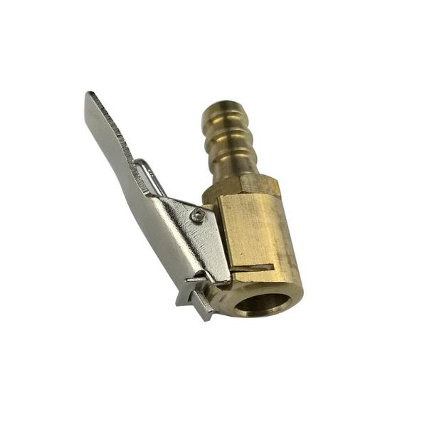 

pneumatic 2pc inflator valve connector brass tire valve air pump 8mm auto car truck tire fit for 8mm bore hose