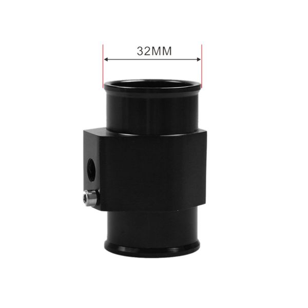 

28mm aluminium water temp gauge radiator sensor gauge radiator temperature joint pipe hose adapter + clamp