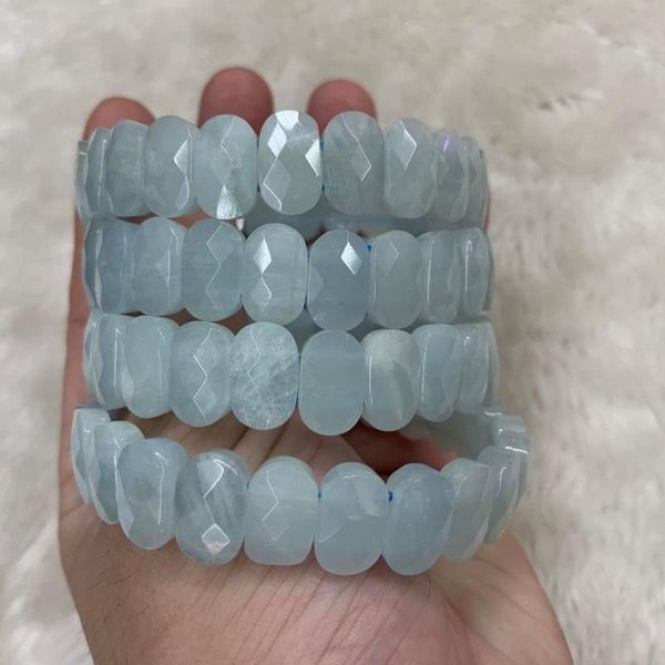 

natural aquamarines stone bracelet natural energy stone bangle for woman wholesale, Black