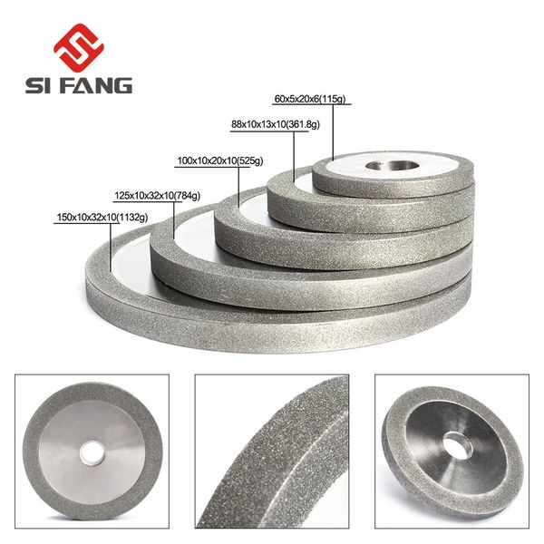 

3/4/5/6inch electroplated flat diamond grinding wheel for metal milling diamond disc sharpening accessories 100/150/180#