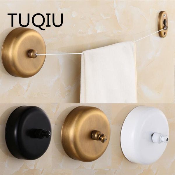 

chrome/gold/white retractable clothesline indoor stainless steel round clothesline outdoor clothes dryer 2.8m rope