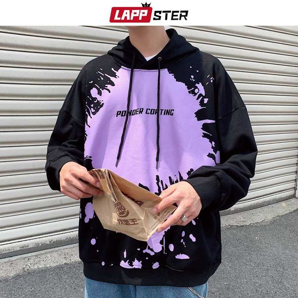 

мужчины крупногабаритные японский streetwear с капюшоном толстовки 2019 mens смешной harajuku фуфайки hoodie корейский punk hip hop hoodie, Black
