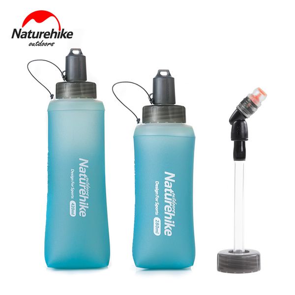 

naturehike nh17s028-b folding collapsible soft flask water bottle bpa for runninng jogging hydration bladder pack vest