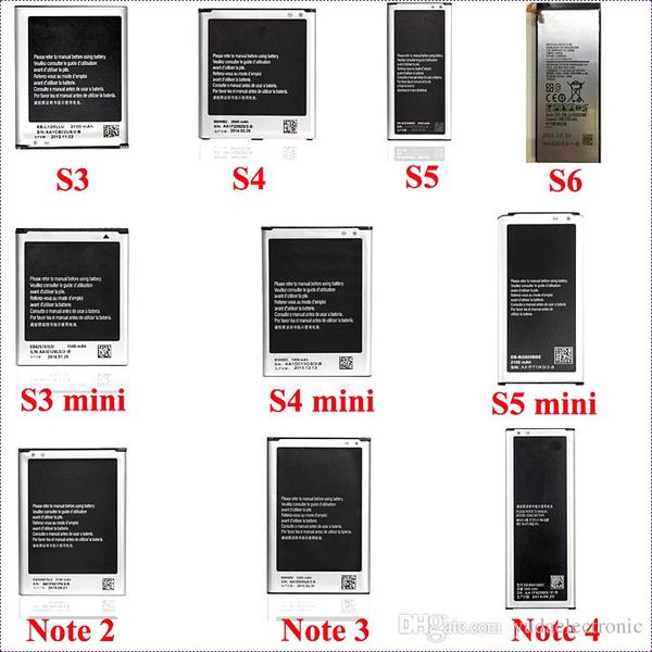 

Battery for am ung 3 4 5 6 3 mini 4 mini note2 note3 note4 battery 100pc lot hot