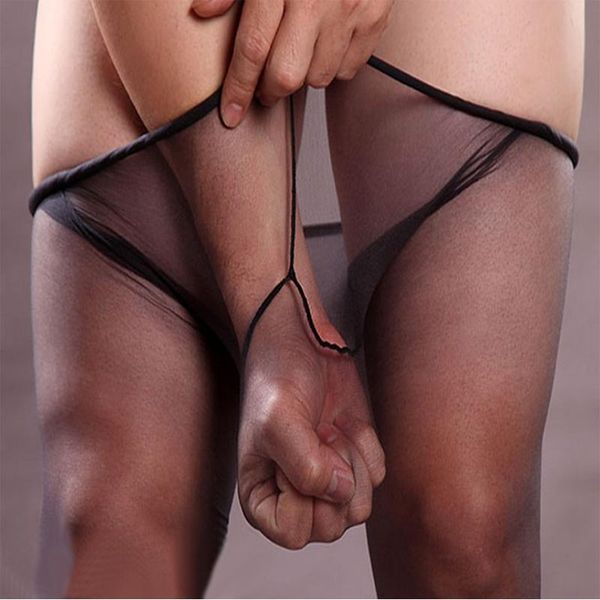 

men ultra thin sheer pantyhose stockings male see-through tights hosiery lingerie 5 colors bottoms socks, Black