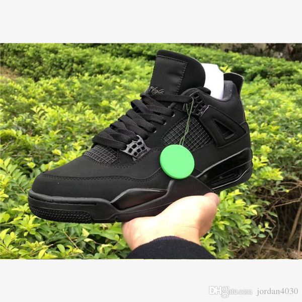 

2020 new 4 4s retro basketball shoes black cat black light graphite designer shoes cu1110-010 size 40-46 with box