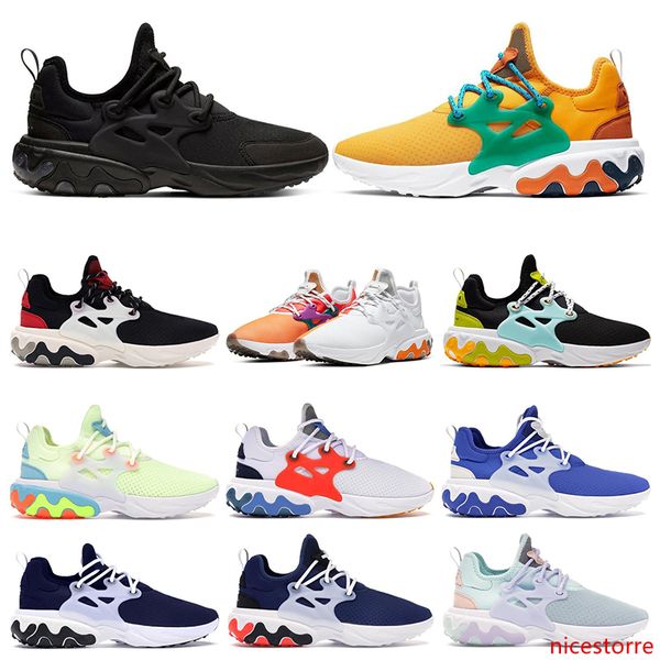 

2020 react presto beams men women running shoes dharma triple black breakfast teal tint mens trainer breathable sports sneakers runner