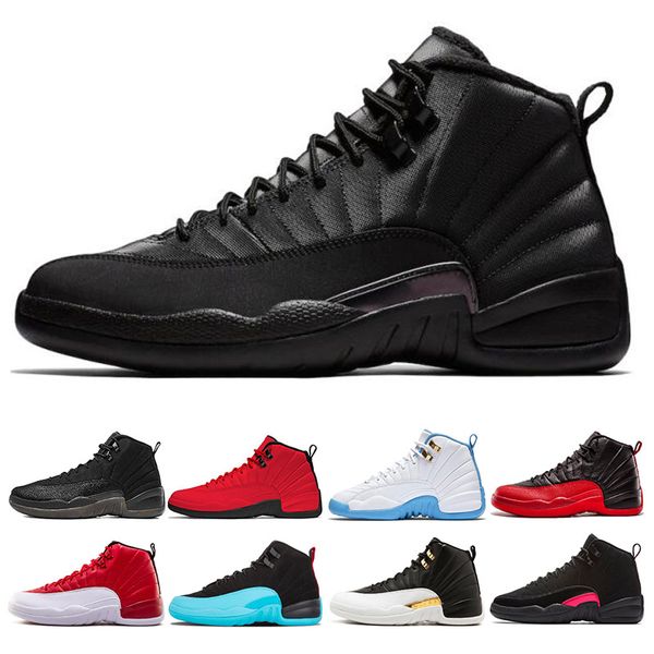 

winterized wntr 12 12s mens basketball shoes gym red college navy wings black cny bulls french blue men sport sneakers 7-13