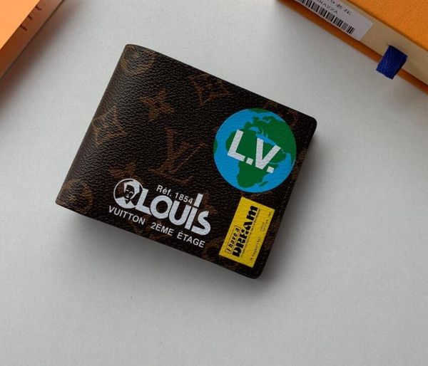 

2019 Теперь мужской дизайнер кошелек с коробкой женщин бренда Натуральная кожа ква