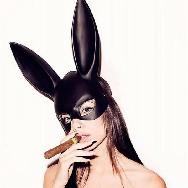 

long ears mask bondage party costume cosplay halloween cute mask