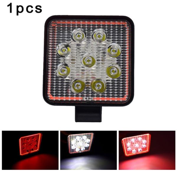

27w led work light waterproof lamp bulbs 102x102x16mm replacement dc 9-36v