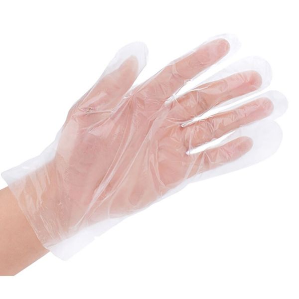 

100 pcs/set disposable pe gloves one-off transparent eco-friendly gloves for home garden restaurant cleaning cooking accessories