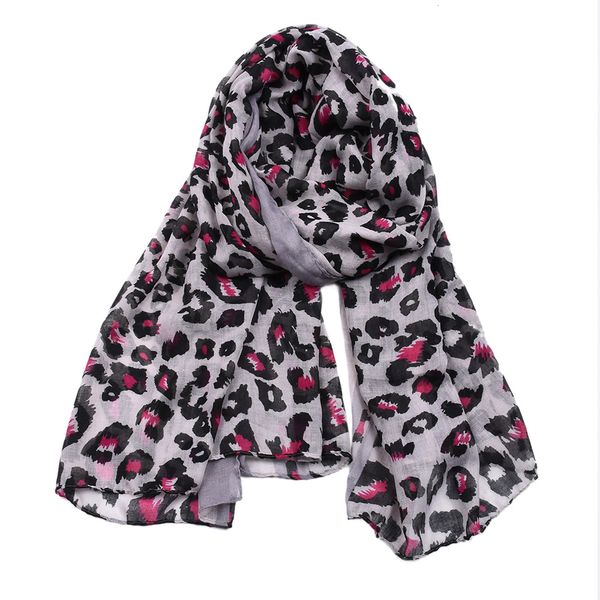 

lakysilk] new fashion spring leopard scarf women print cotton viscose striped headscarf female muslim hijab scarves