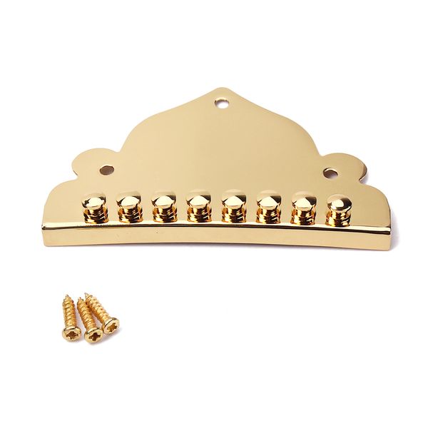 

8 string mandolin tailpiece with screws for mandolin gold