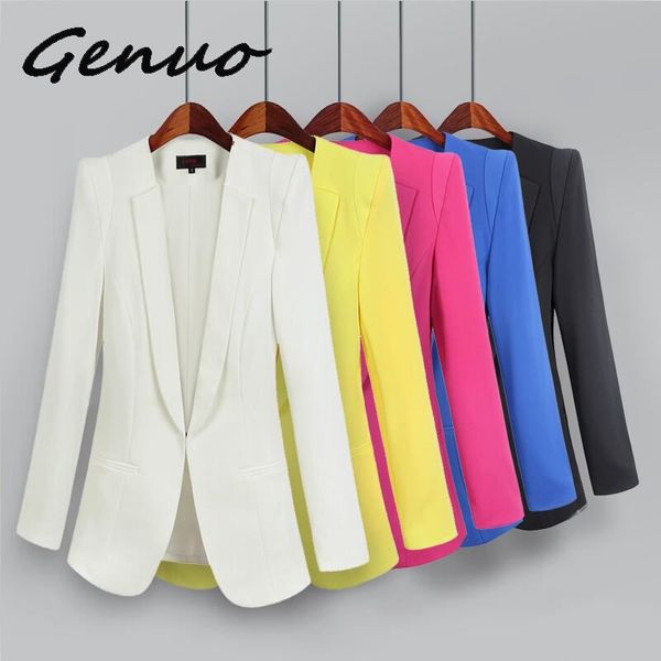 

2020 new plus size womens business suits spring autumn all-match women blazers jackets short slim long-sleeve blazer women suit, White;black