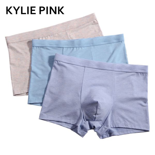 Kylie rosa homens cueca boxers de alta qualidade modal cuecas pugilistas homens boxer boxerhershorts elásticos cintura masculina calcinha calzoncillos