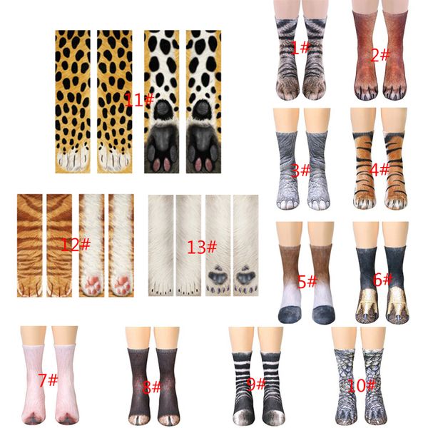 

cycling sports socks yoga printed animal foot hoof socks basketball running outdoor sports running, Black