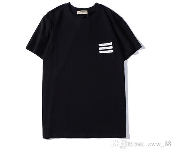 

20ss luxury winter europe italy sequins england 3 bar tshirt fashion men clothes pullover hooded t shirt women tshirt, White;black