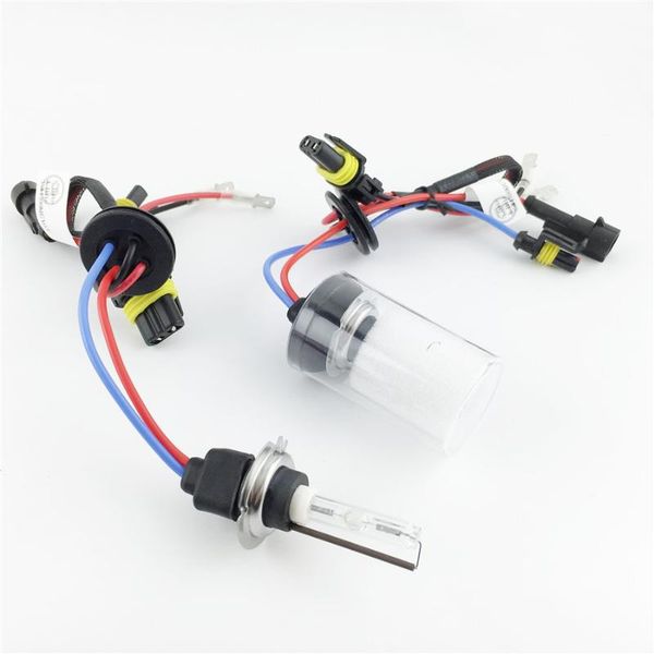 

2x h7 xenon light bulb ac 12v 35w xenon bulb replacement for cnlight lamp 4300k 6000k 8000k metal ceramic base for car headlight