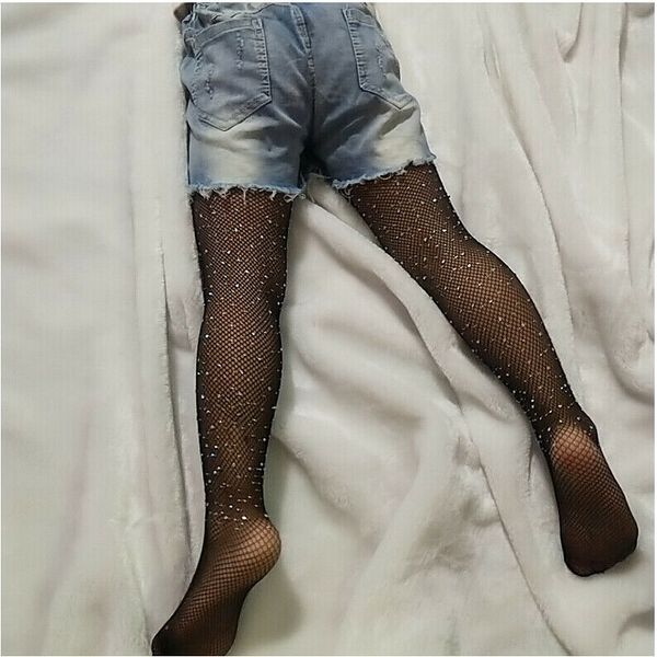 

fashion girls children mesh fishnet net pattern pantyhose tights stockings solid casual, Blue