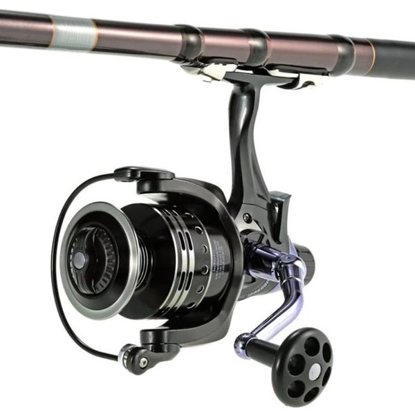 

metal right left hand professional carp saltwater spool ball bearings wheels accessories strong fishing spinning reel dual brake