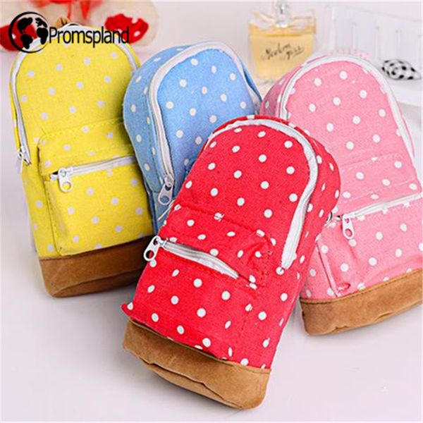 

40pcs mini school bag pencil case pen bags stationery red blue pink yellow pencilcase school supplies gifts for kids 16.5cm