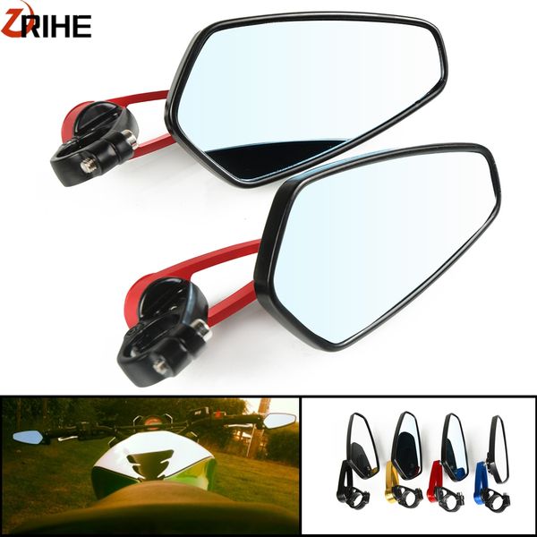 

7/8" 22mm universal motorcycles handle bar end rearview mirrors for dl650 gn250 gn125 gs500 sv650 bandit 1200 650 600 400