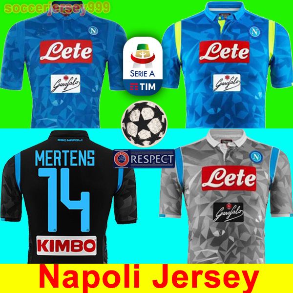 

Thailand 2018 2019 erie a naple new c napoli occer jer ey napoli blue football jer ey hirt men 18 19 ham ik l in igne hirt uniform