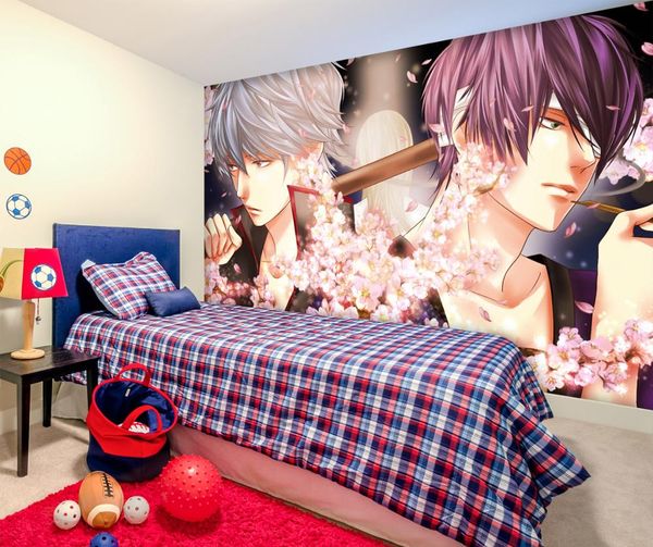 

self-adhesive] 3d gintama 768833 japan anime wall paper mural wall print decal murals