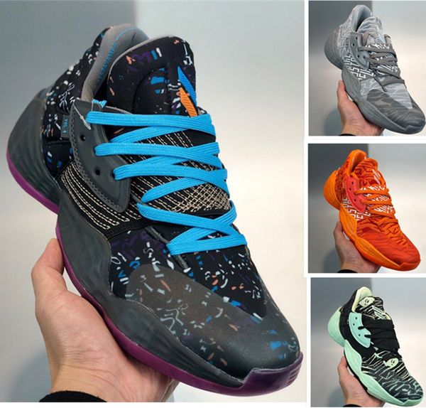 

harden vol 4 mens basketball shoes pink orange candy paint red camo scarlet barbershop glow green royal bright blue chaussure sneakers 40-46
