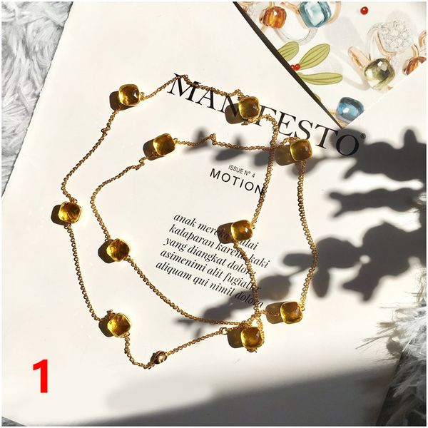 

fashion four leaf clover gold blue brass ten flowers pendant necklace for women lovers day gift classic designer brand jewelry for women, Silver